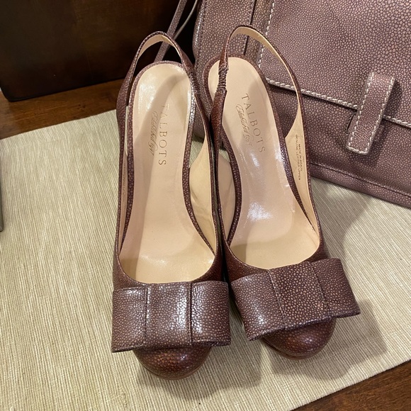 Talbots Platform Slingbacks - Picture 2 of 4